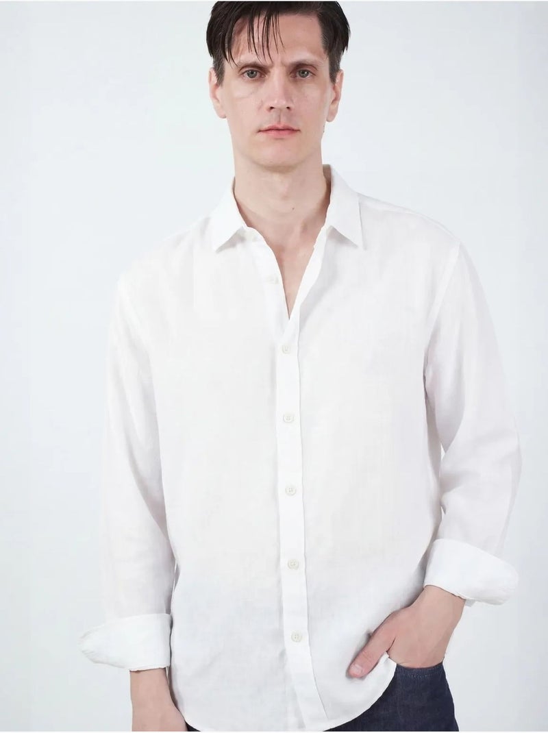 Chemise boutonnée oversize giesto à col chemise Blanc - Kiabi