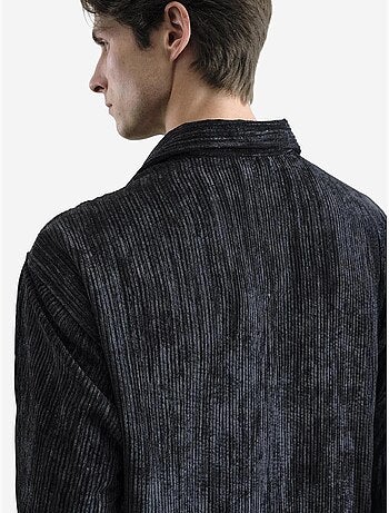 Chemise boutonnée oversize texturée giesto
