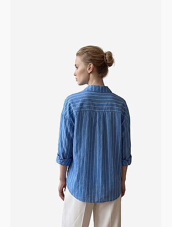 Chemise boutonnée rayée en popeline my fashion
