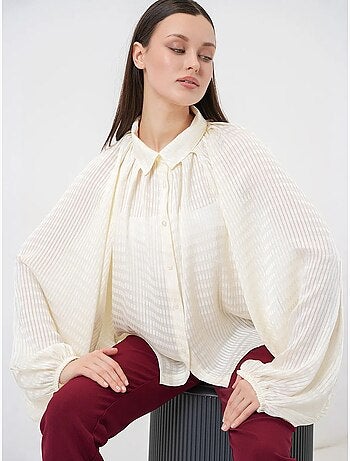 Chemise boutonnée rayée oversize bdart