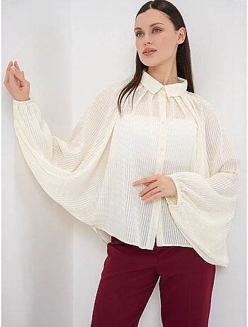 Chemise boutonnée rayée oversize bdart