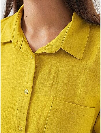 Chemise boutonnée surdimensionnée à manches longues bdart