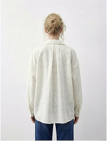 Chemise boutonnée texturée à coupe décontractée lucci
