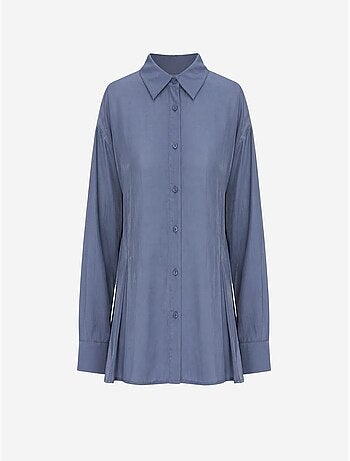 Chemise boutonnée texturée ajustée mixray