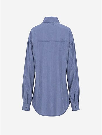 Chemise boutonnée texturée ajustée mixray