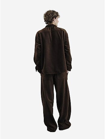 Chemise boutonnée texturée pelucheuse giesto