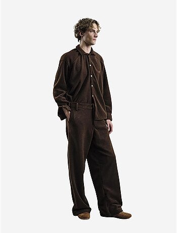 Chemise boutonnée texturée pelucheuse giesto