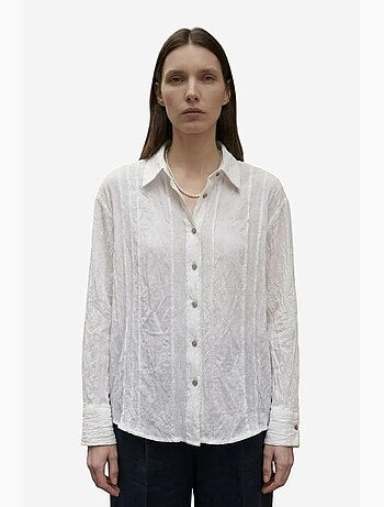Chemise boutonnée texturée tissée my fashion