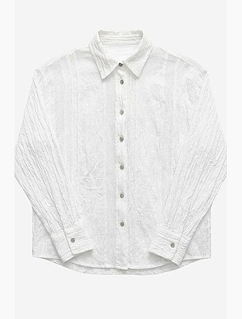 Chemise boutonnée texturée tissée my fashion