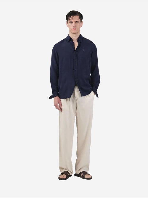 Chemise boutonnée unie en tencel pour homme giesto - Kiabi Chemise boutonnée unie en tencel pour homme giesto - Kiabi