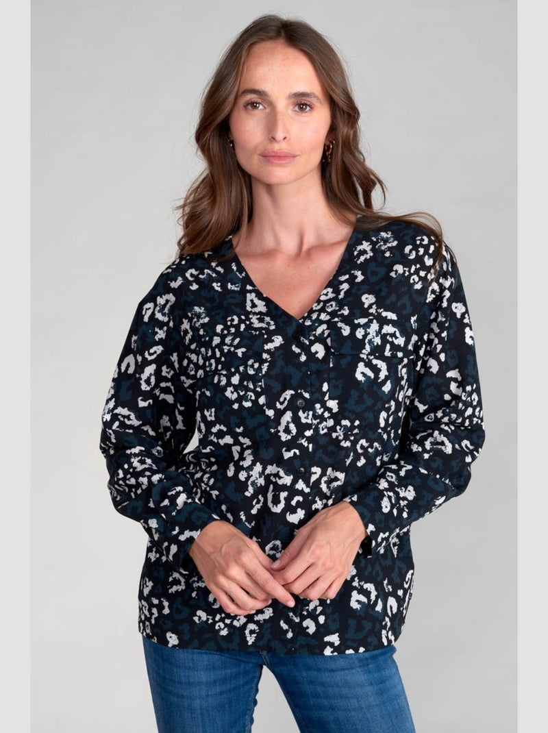 Chemise BRIAC 'Le Temps Des Cerises' Bleu - Kiabi