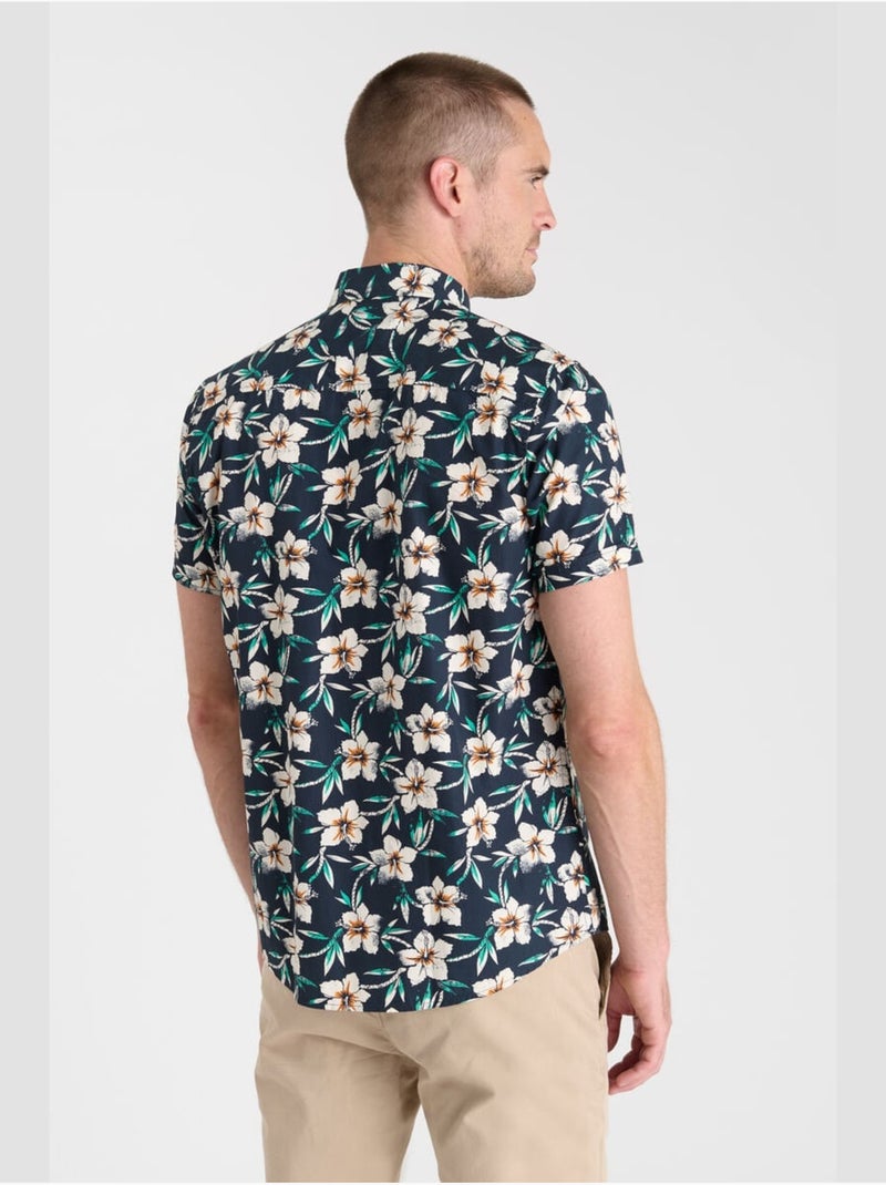 Chemise brisel 'le temps des cerises' Bleu - Kiabi