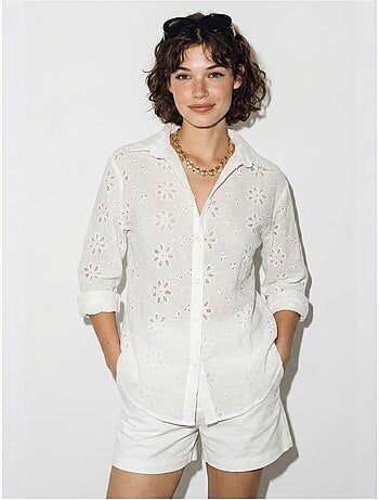 Chemise brodée coupe décontractée lucci