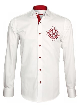 Chemise brodée HERALDIC