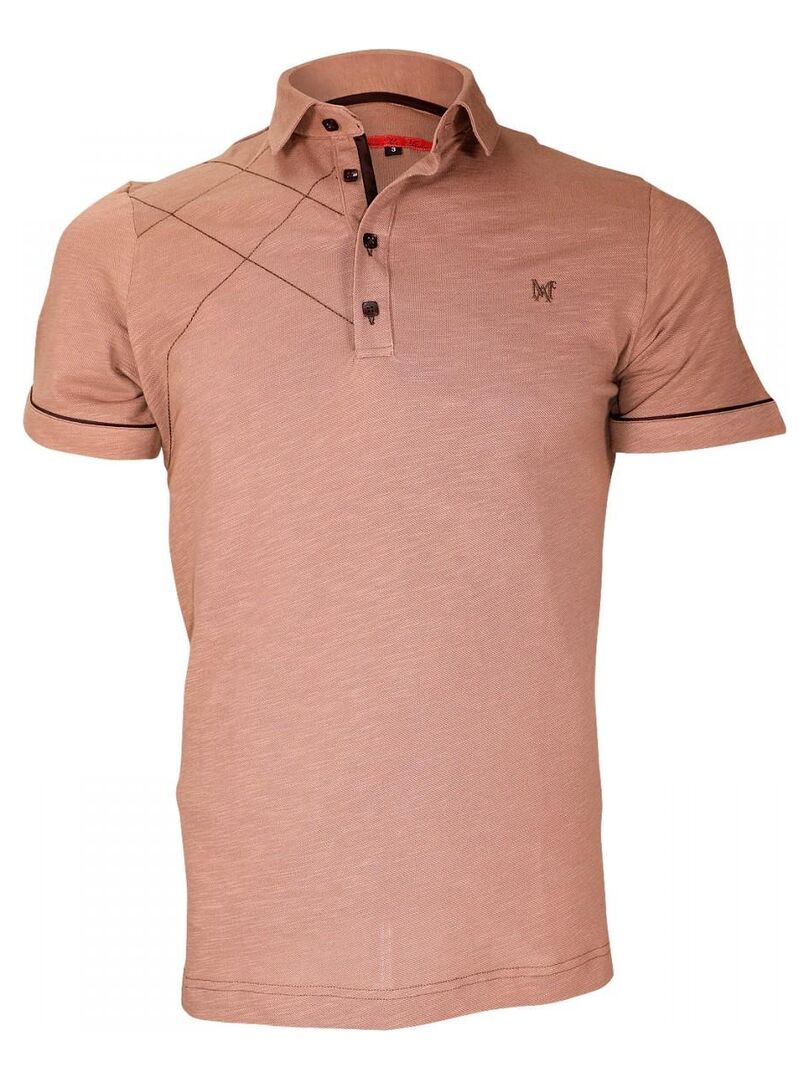 Chemise brodée PLYMOUTH Marron - Kiabi