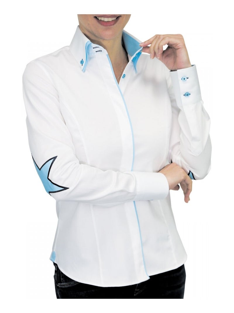 Chemise brodée STARDUST Blanc - Kiabi