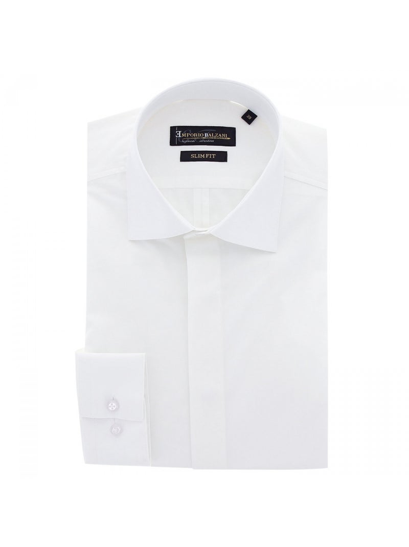 Chemise business gorge cachée ENZO Blanc - Kiabi