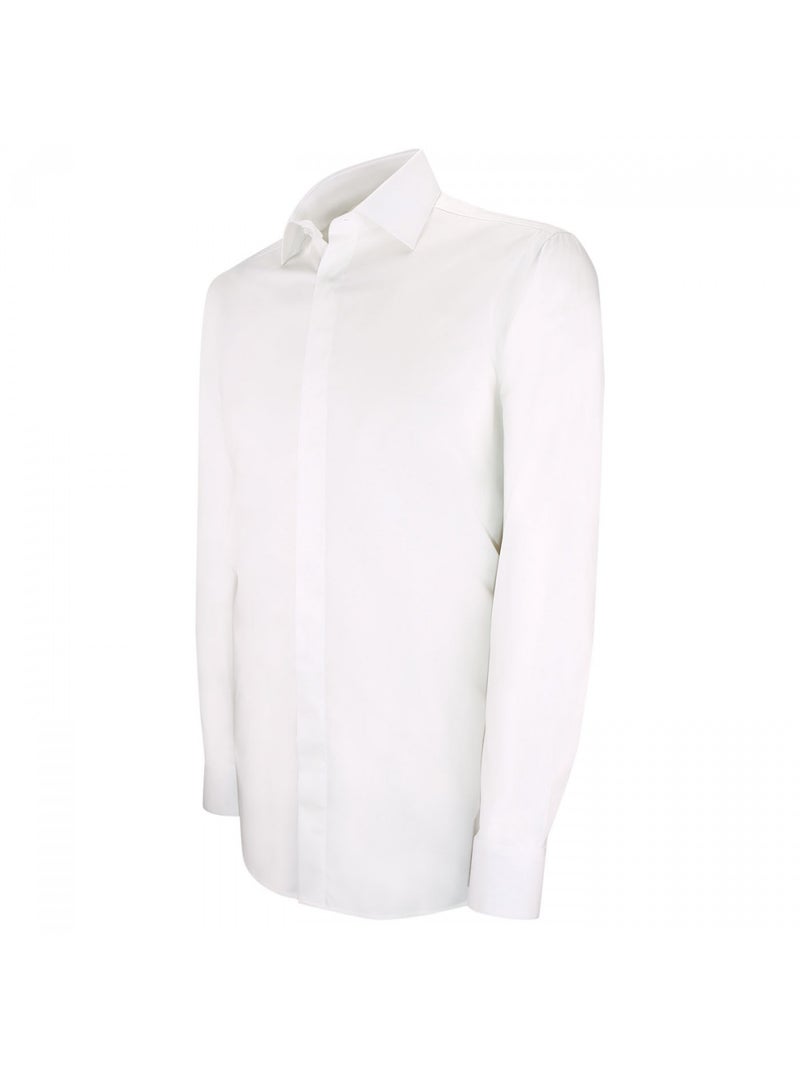 Chemise business gorge cachée ENZO Blanc - Kiabi
