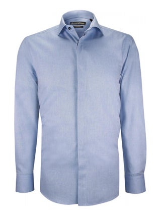 Chemise business oxford gorge cachée LUIGI