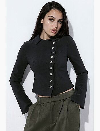 Chemise cache-cœur boutonnée hiccup