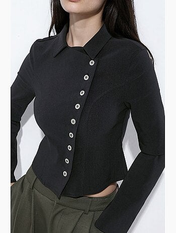 Chemise cache-cœur boutonnée hiccup