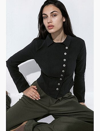 Chemise cache-cœur boutonnée hiccup