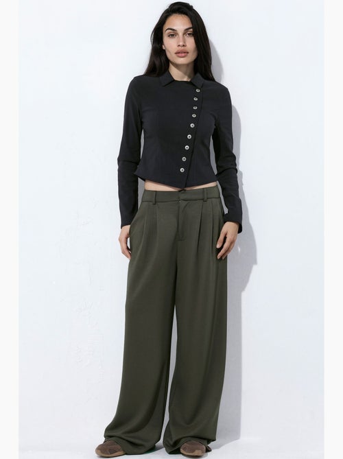 Chemise cache-cœur boutonnée hiccup - Kiabi Chemise cache-cœur boutonnée hiccup - Kiabi