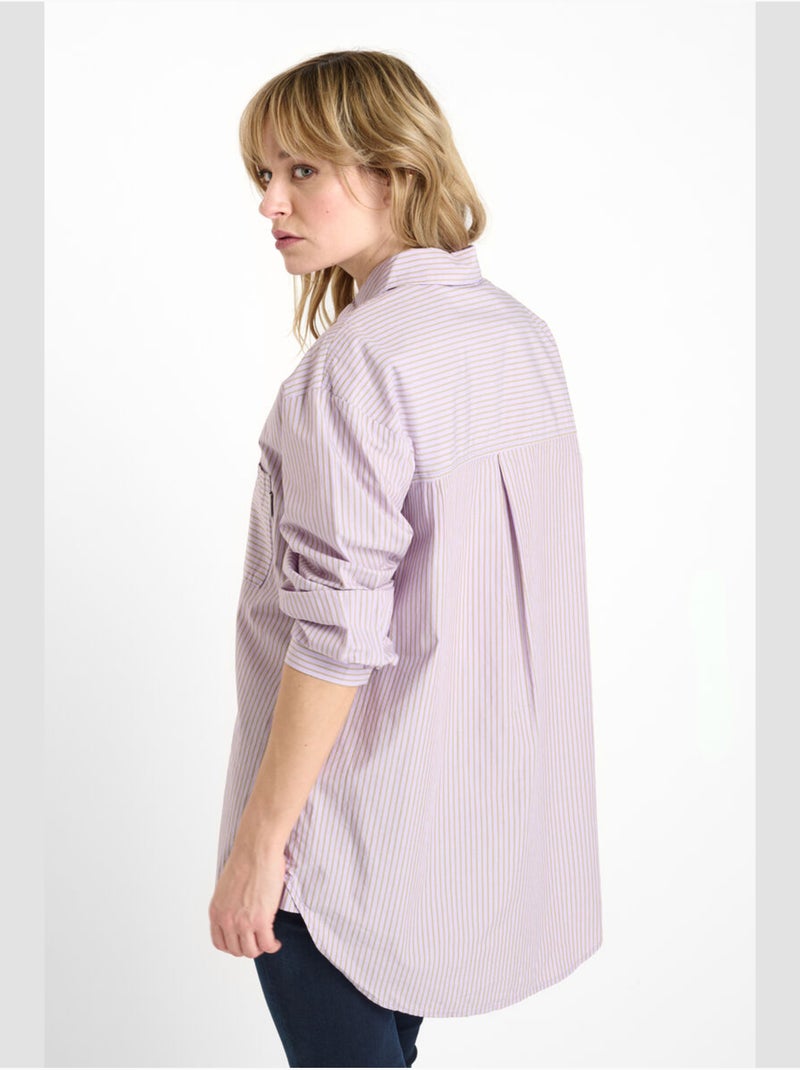 Chemise caliagi 'le temps des cerises' Violet - Kiabi