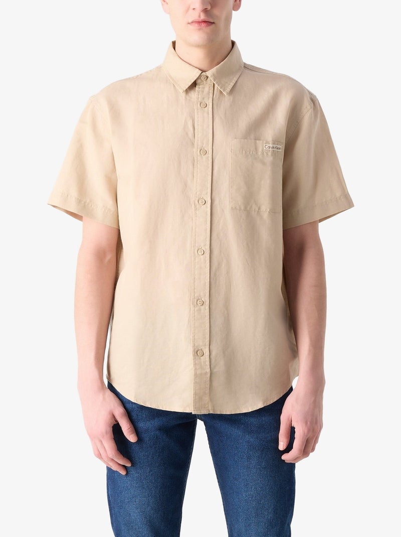 Chemise Calvin Klein sportswear Beige - Kiabi