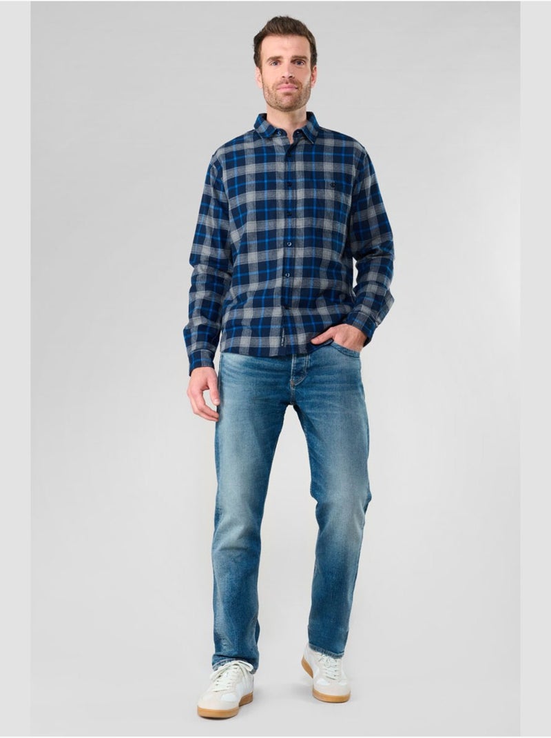 Chemise camir 'le temps des cerises' Bleu - Kiabi