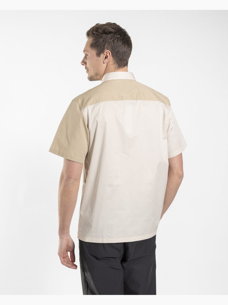 Chemise Camp   Regular - New Man Beige - Kiabi