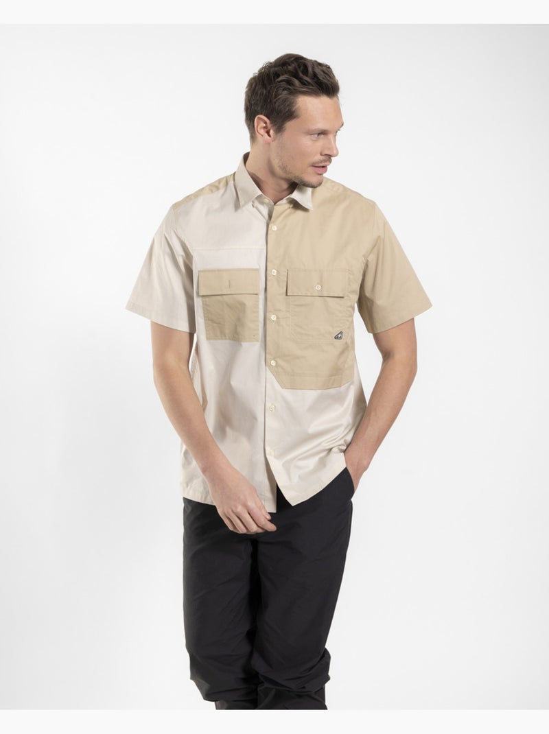 Chemise Camp   Regular - New Man Beige - Kiabi