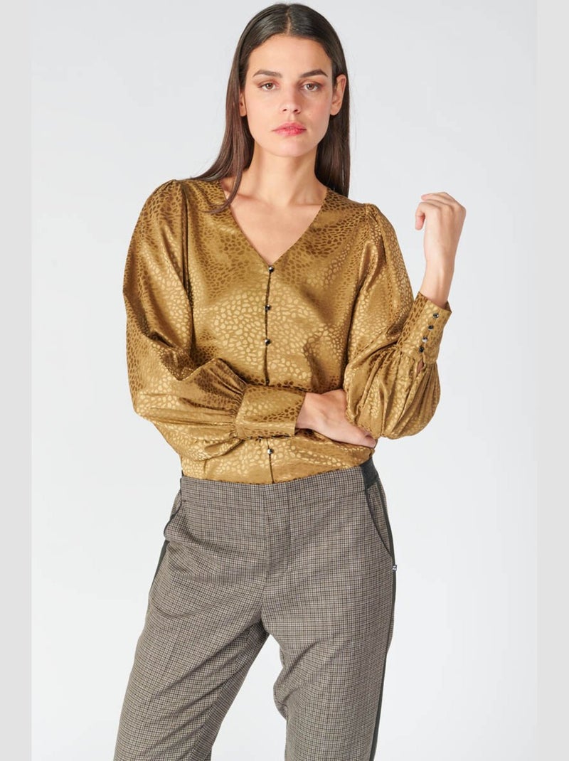 Chemise CAPRIA 'Le Temps Des Cerises' Marron - Kiabi
