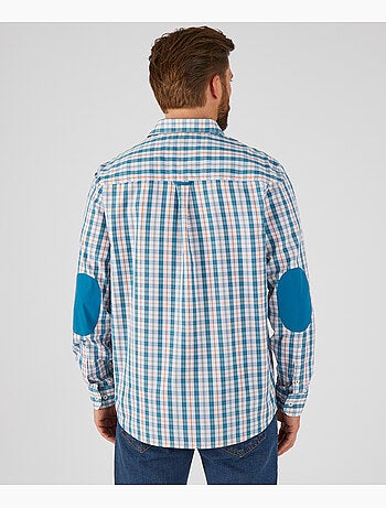 Chemise carreaux à coudières - damart