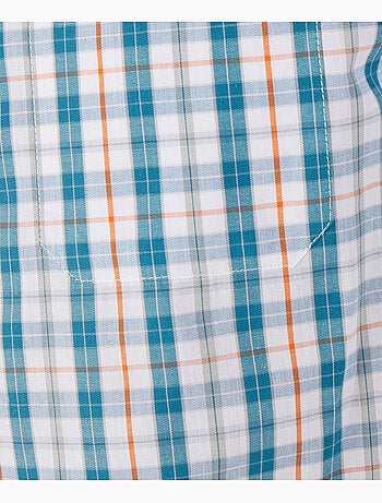 Chemise carreaux à coudières - damart