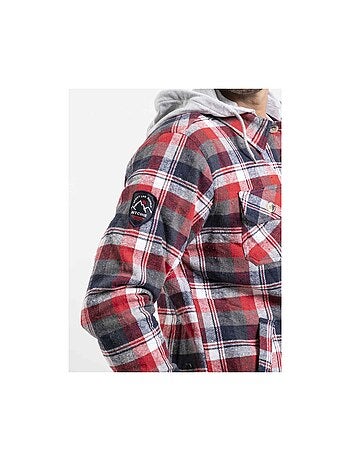 Chemise carreaux avec capuche tarzac