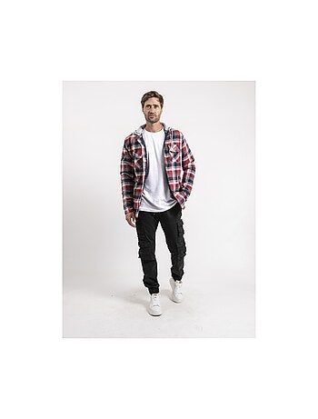 Chemise carreaux avec capuche tarzac