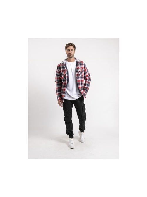 Chemise carreaux avec capuche TARZAC - Kiabi