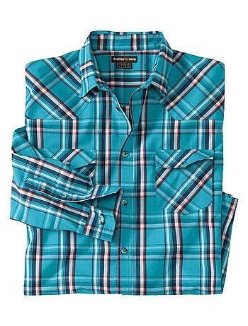 Chemise Carreaux Popeline - ATLAS FOR MEN