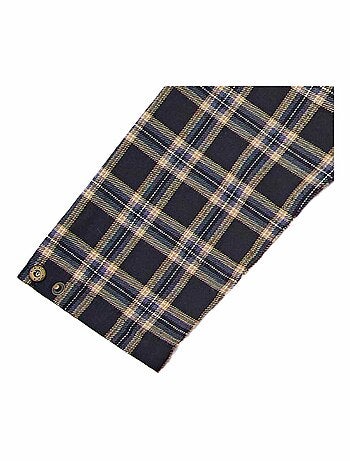 Chemise Carreaux Tartan et Col Mao RIMBAUD - La Faute à Voltaire