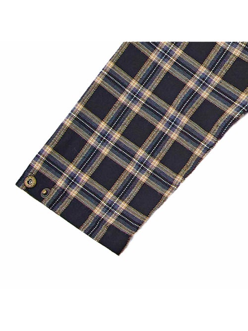 Chemise Carreaux Tartan    et   Col Mao  RIMBAUD - La Faute à Voltaire - Kiabi