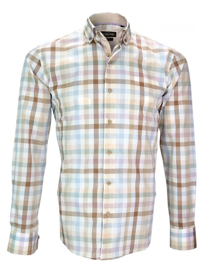 Chemise casual AREZO Beige - Kiabi