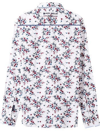 CHEMISE CASUAL BRIGHT FLOWERS