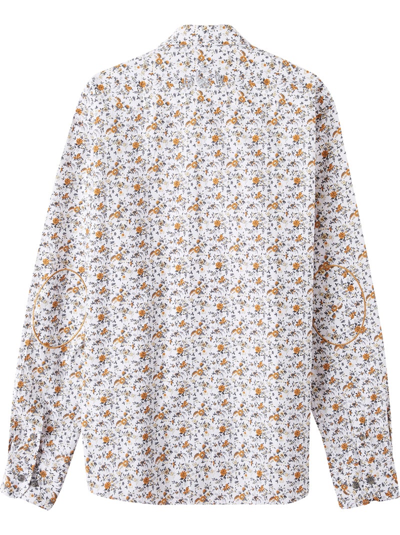 CHEMISE CASUAL FLOWERS Blanc - Kiabi