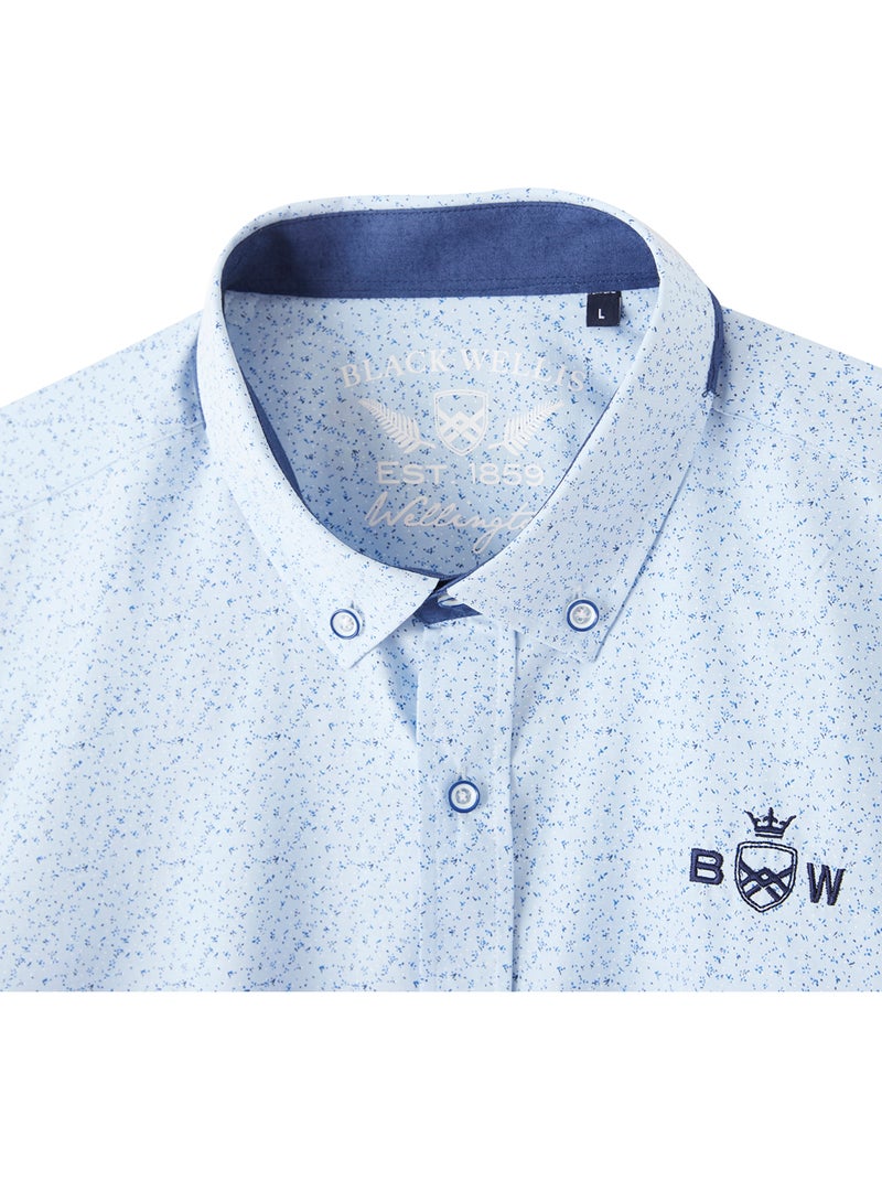 CHEMISE CASUAL FLOWERS CHIC Bleu - Kiabi