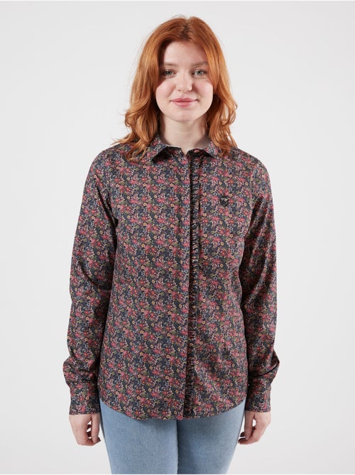 CHEMISE CASUAL QUEEN DARK FLOWERS - Kiabi
