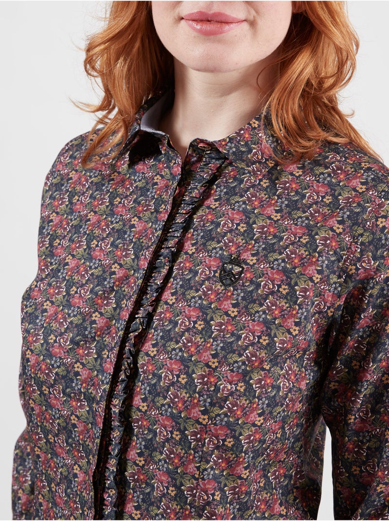 CHEMISE CASUAL QUEEN DARK FLOWERS Noir - Kiabi