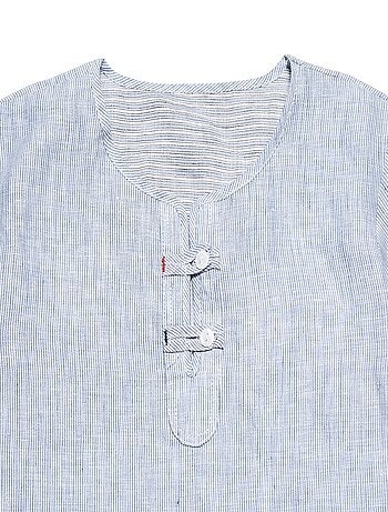 Chemise Cérémonie Été à Fines Rayures ROBINSON - La Faute à Voltaire