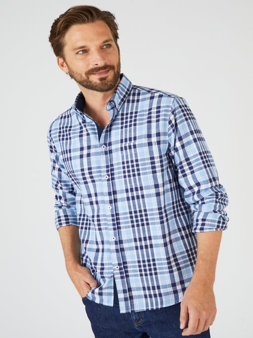 Chemise chaude à carreaux - Damart - Kiabi