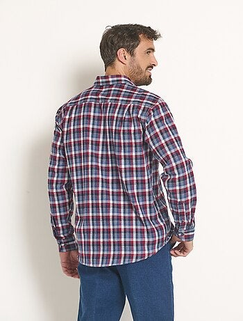 Chemise chaude en flanelle avec carreaux